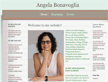 Tablet Screenshot of angelabonavoglia.com